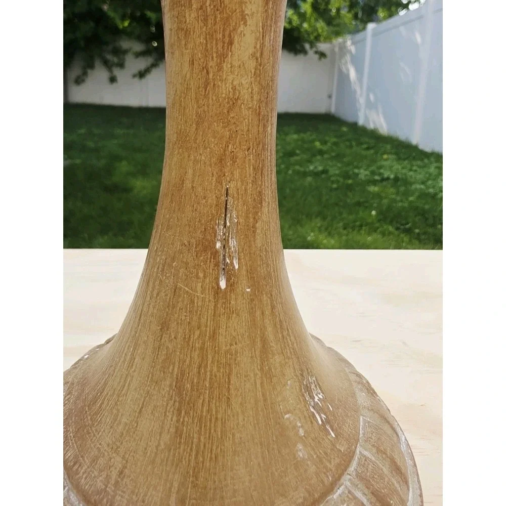 Wooden Finial Decorative Accent Distressed Table Accent Home Decor 14